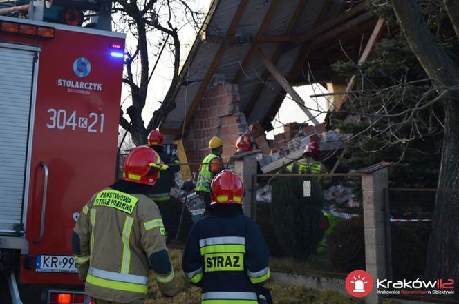 WYBUCH GAZU w Żydowie. RUNĄŁ strop domu 