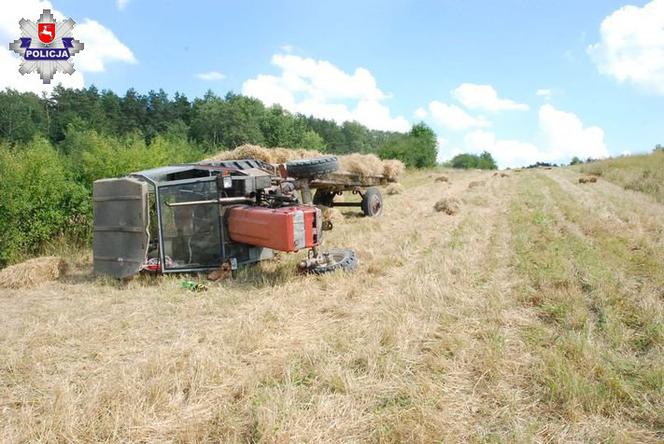 Ciągnik przygniótł dziecko idące po polu