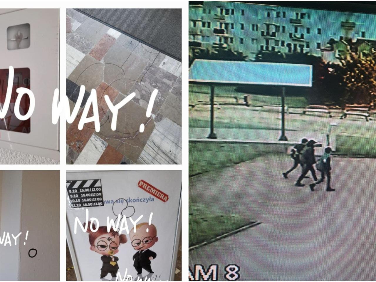 Gostynin. Weszli i wyszli, ale męskie genitalia zostały! Tak się bawi młodzież w Miejskim Centrum Kultury