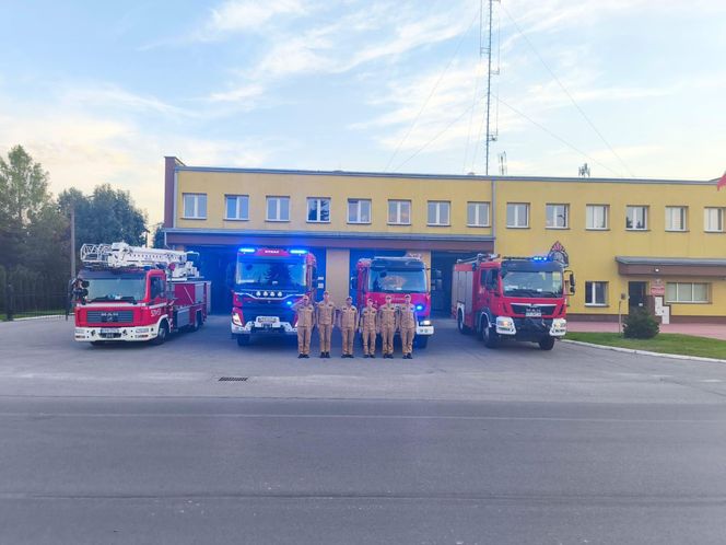 Hołd małopolskich strażaków dla zmarłego kolegi