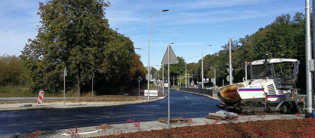 Przebudowa ulicy Arkońskiej - październik 2019