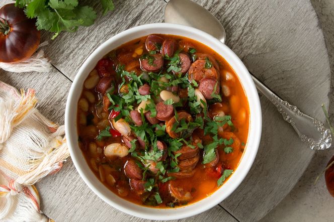 zupa warzywna z chorizo