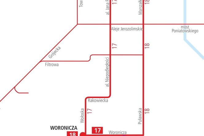 Objazdy dla tramwajów na Służewcu