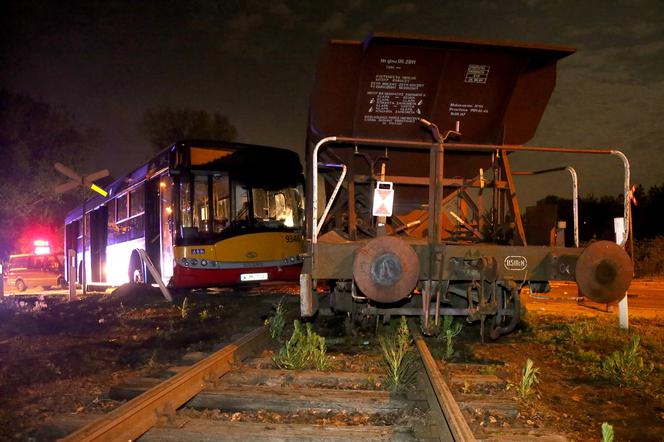 Wypadek autobusu w Warszawie