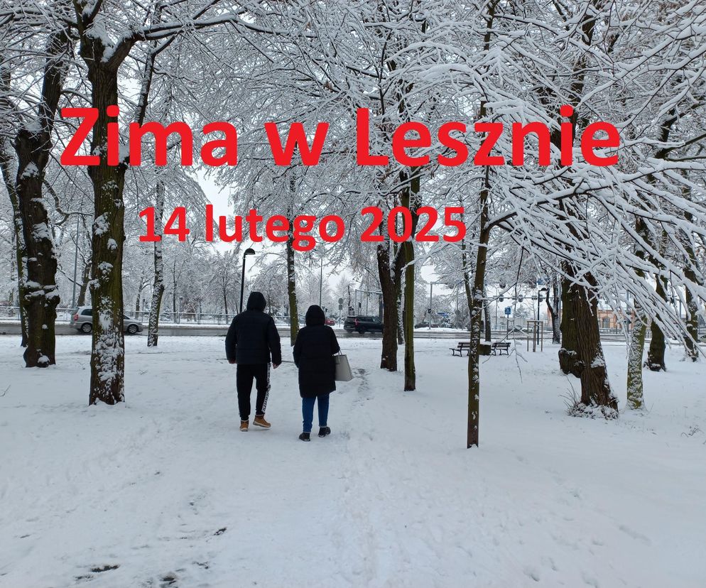 Leszno wygląda bajkowo! Na walentynki sypnęło śniegiem