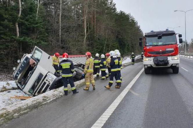 Wypadek na S7 w Barczy koło Kielc