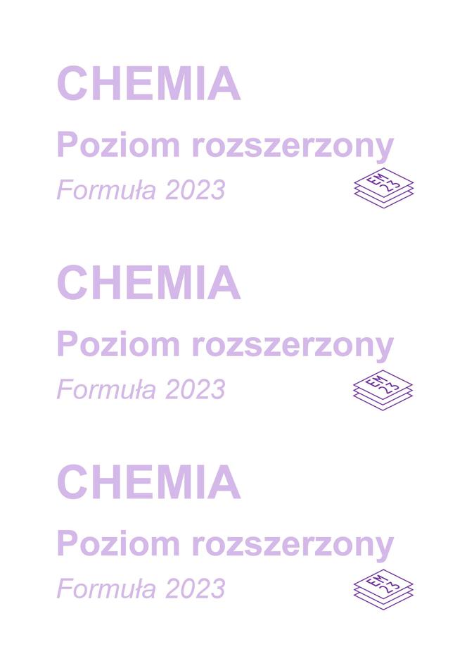 Matura 2024: chemia rozszerzona w formule 2023 - arkusze CKE i sugerowane odpowiedzi