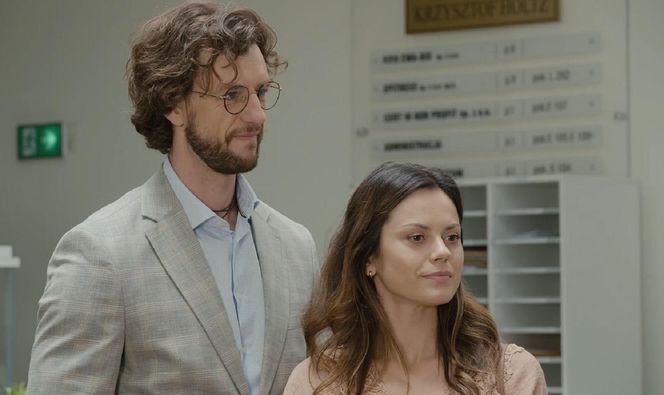 M jak miłość odc. 1884. Kasia (Paulina Lasota), Mariusz (Mateusz Mosiewicz)