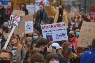 Warszawa. Protesty pod sejmem