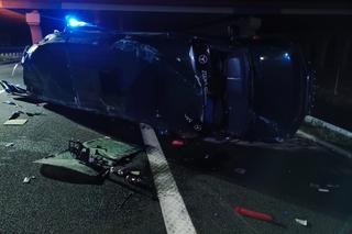 Nocny wypadek na A4. 5 osób poszkodowanych