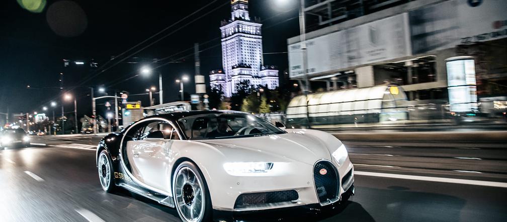 Bugatti Chiron na ulicach Warszawy