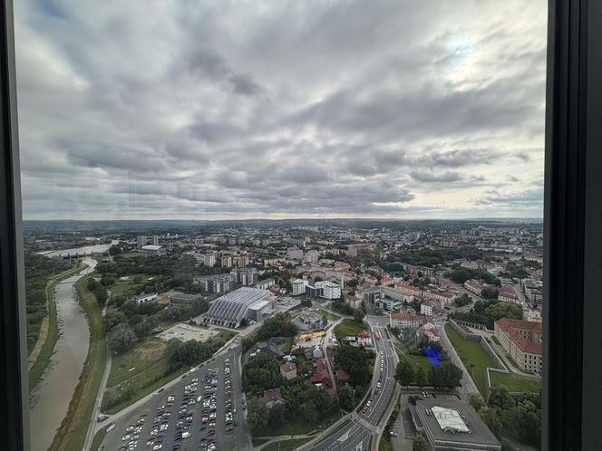 Byliśmy 40, piętrze najwyższego budynku mieszkalnego w Polsce. Widok jest niesamowity