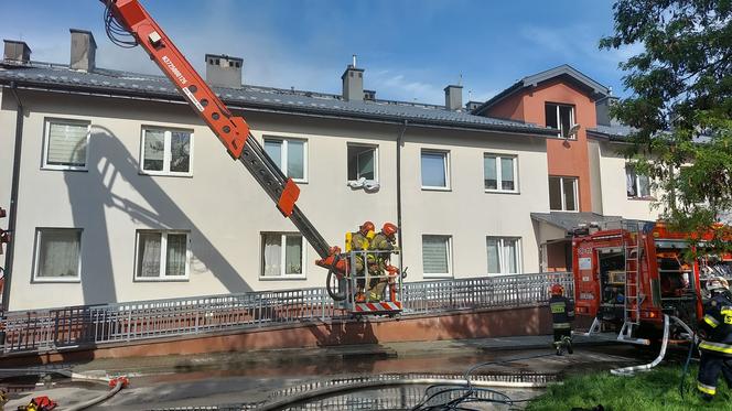 Pożar budynku przy ul. Spytki w Tarnowie - 23.05.2023r.