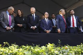 Biden, Harris i Trump razem na Ground Zero. Wspólnie uczcili pamięć ofiar ataków na WTC