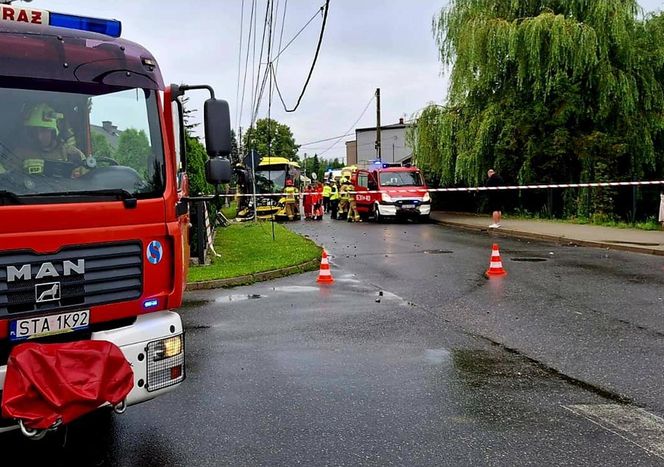 Wypadek autobusu w Tarnowskich Górach