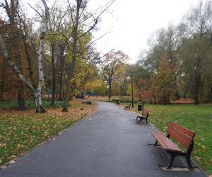 Park Sołacki w Poznaniu jesienią