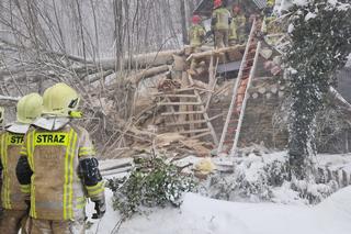 Tragedia w Ciścu. Zginęła kobieta przygnieciona przez drzewo