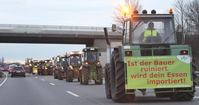 Strajk rolników w Niemczech