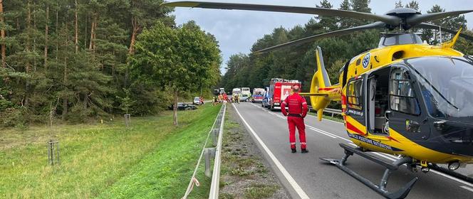 Tragiczny wypadek w Rogóżu. Jedna osoba nie żyje, kilka jest rannych [ZDJĘCIA]