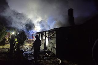 Pożar w parterowym domu. Z ogniem walczyło ponad 30 strażaków
