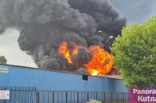 Pożar chemikaliów w Kutnie