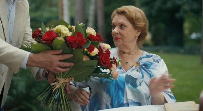 Barwy szczęścia, odcinek 3130. Andrzej (Leon Charewicz), Józefina (Elżbieta Jarosik)