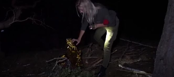 Karolina Pajączkowska na granicy polsko-niemieckiej