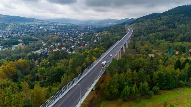 Budowa S1 Przybędza - Milówka, październik 2024