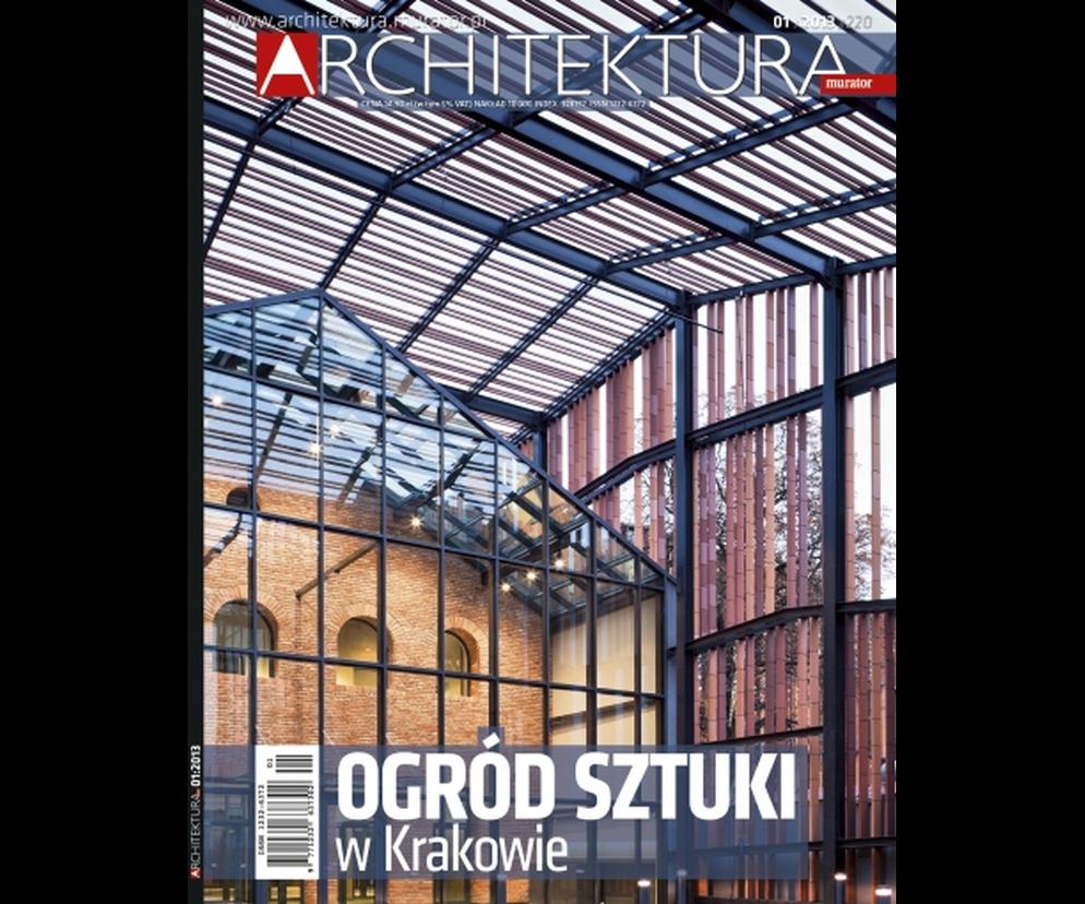 Okładka Miesięcznik Architektura 01/2013