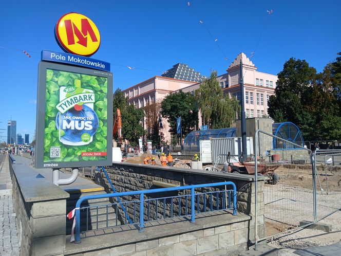 Budowa tramwaju na ul. Rakowieckiej w Warszawie