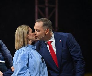 Karol Nawrocki na zorganizowanej przez telewizję Republika debacie przedwyborczej w Końskich