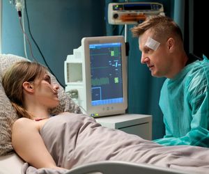 M jak miłość, odc. 1876. Paweł (Rafał Mroczek), Franka (Dominika Kachlik)