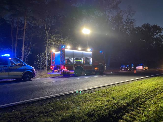 Wypadek na DK10. Ranny kierowca uciekł z miejsca wypadku. Poszukiwania nic nie dały