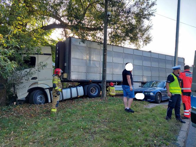 Wypadek w Starachowicach na ulicy Niepodleglości