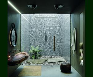 Łazienka w kamieniu albo jego imitacji – tropikalny wodospad