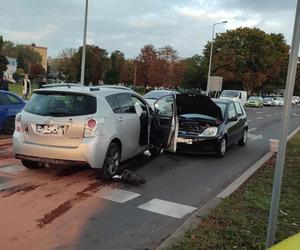 Wypadek w na ulicy Estkowskiego w Lesznie