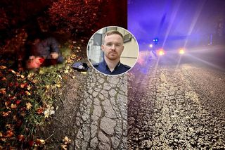 Leżał przy drodze w ciemnościach! Widok był przerażający. Policjant z Warszawy uratował życie 63-latkowi 