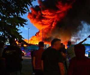 Pożar hali w Mińsku Mazowieckim