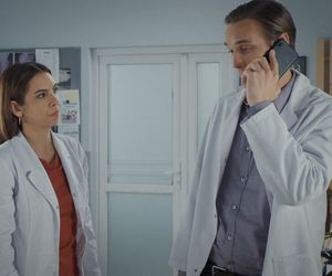 M jak miłość, odcinek 1850. Olek (Maurycy Popiel), Aneta (Ilona Janyst)