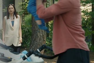 Barwy szczęścia odc. 3089. Natalia (Maria Dejmek), Cezary (Marcel Opaliński), jego syn Czarek (Tadeusz Łaczkowski) 