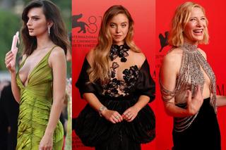 Emily Ratajkowski z dekoltem, Cate Blanchett, Sydney Sweeney i inne gwiazdy na czerwonym dywanie Armani