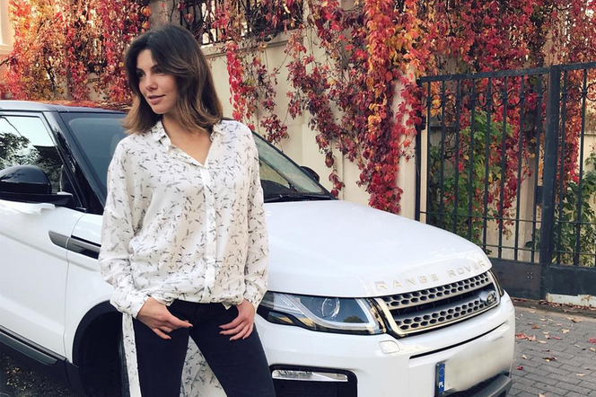 Karolina Gorczyca ze swoim Land Roverem Evoque