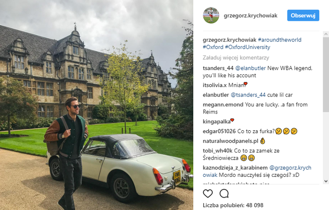 Grzegorz Krychowiak w Oxfordzie