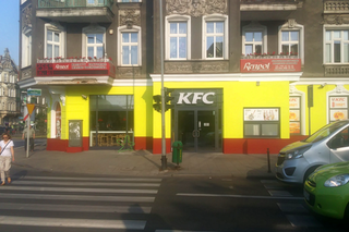 KFC w jaskrawych kolorach