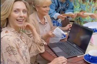 Barwy szczęścia nowy sezon na planie. Małgorzata (Adrianna Biedrzyńska), Asia Sokalska (Anna Gzyra), Malwina (Joanna Gleń), Natalia (Maria Dejmek)