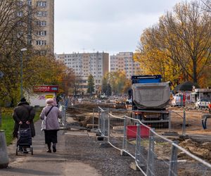 Budowa tramwaju na Stegny w Warszawie