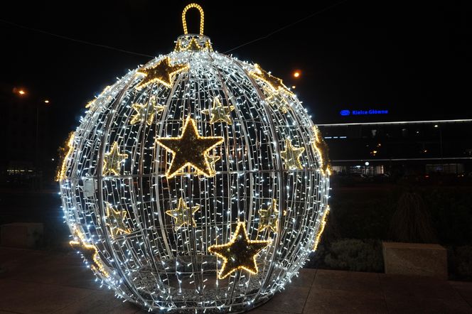 Świąteczne iluminacje 2024 w centrum Kielc