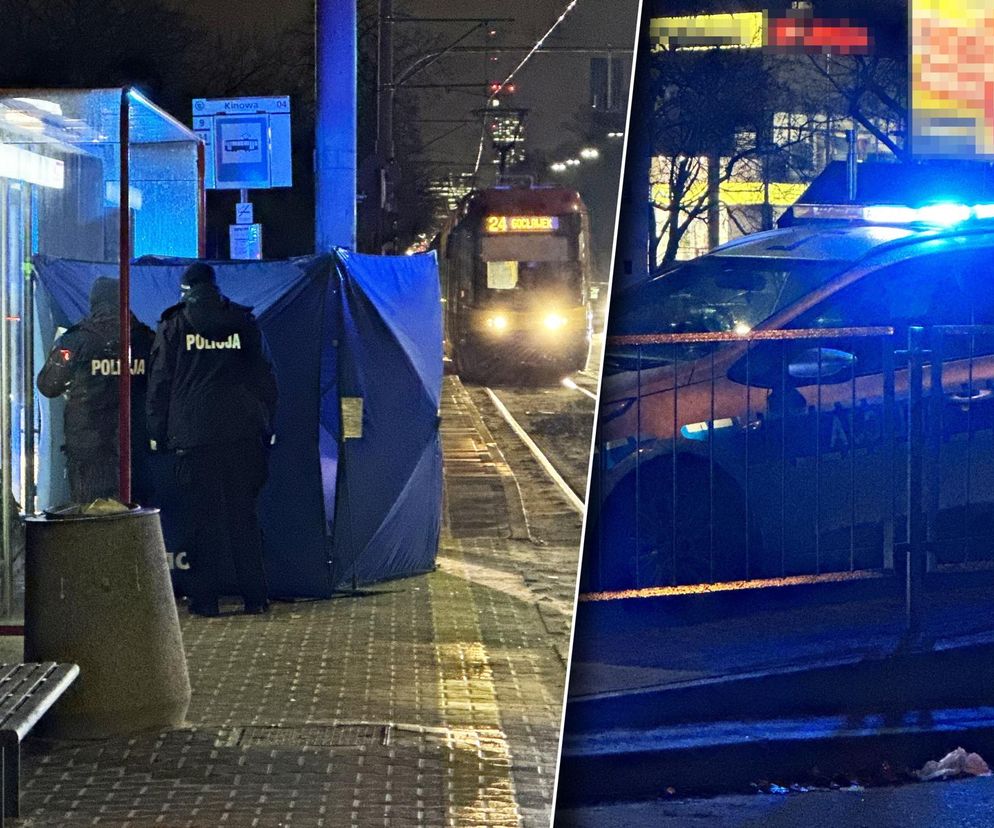 Horror na przystanku tramwajowym w Warszawie. Usiadł na ławce i zmarł. Reanimacja nie przyniosła skutku