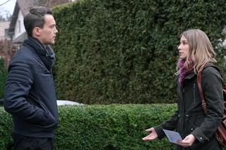 M jak miłość odc. 1725. Justyna (Magdalena Wieczorek), Jakub Karski (Krzysztof Kwiatkowski)