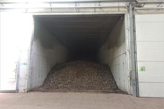 Hala hermetyzacyjna w Zakładzie Odzysku i Unieszkodliwiania Odpadów w Dąbrówce  Małej. 